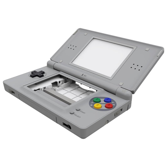 eXtremeRate DS Lite Replacement Housing Shell - SFC SNES Classic EU Style, Includes Buttons & Screen Lens, Model DSLY006