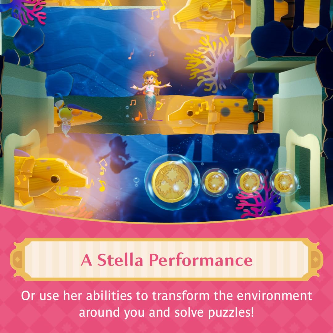 Nintendo Princess Peach: Showtime! for Switch - Standard Multilingual - Black - Model 0045496511623