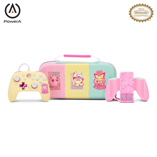 PowerA Nano Wired Controller with Comfort Grip - Pokemon: Sweet Assortment, Protection Case for Nintendo Switch Systems, OLED Mo