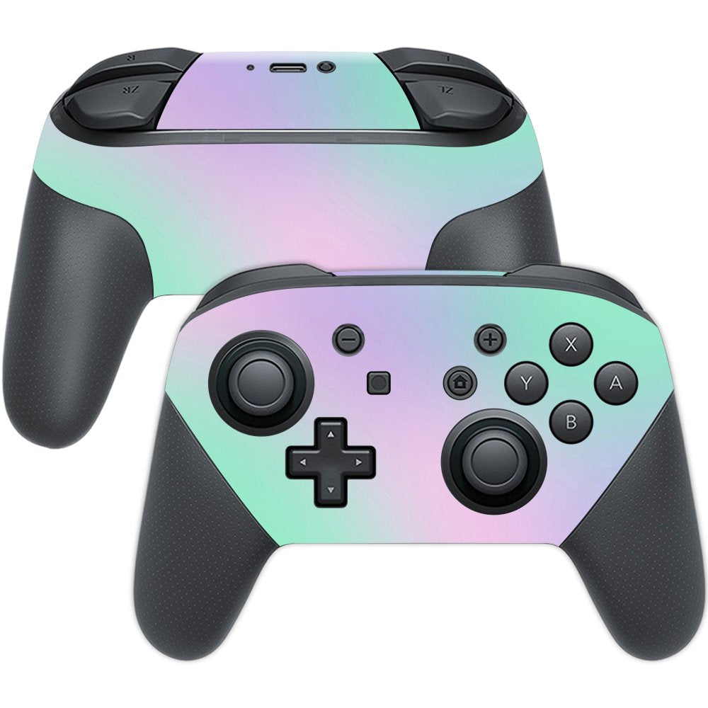 MIGHTY SKINS Nintendo Switch Pro Controller Skin - Cotton Candy, Durable Vinyl Decal, Easy to Apply, Model NISWPCOI-Cotton Candy