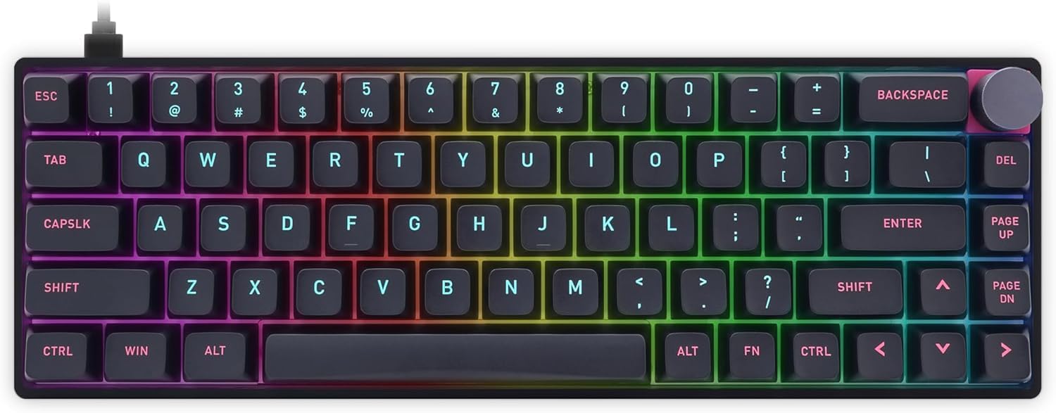 Varna Lumos: G Pro Wired optical switch mechanical KB - With rotary encoder: Blue Switch