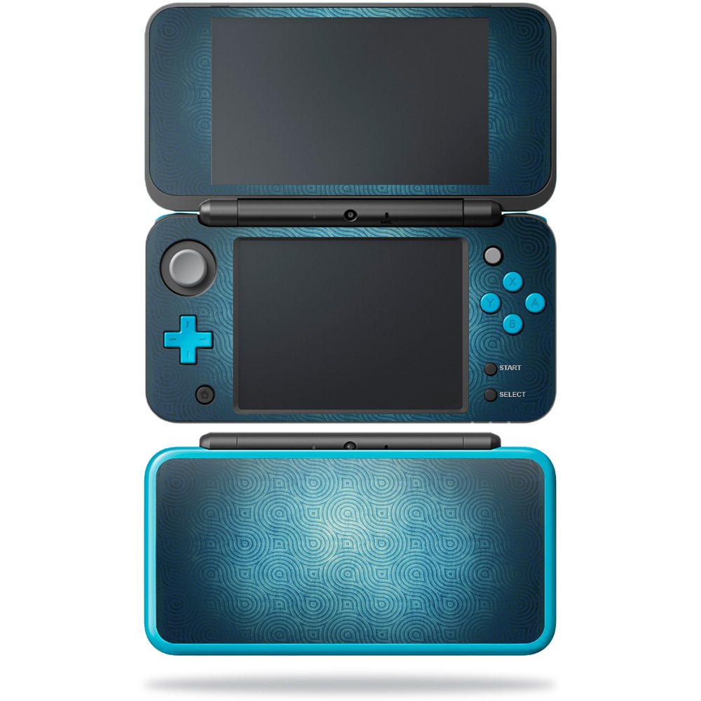 MIGHTY SKINS Skin for Nintendo New 2DS XL - Durable Vinyl Decal Wrap, Blue Swirls, Easy Apply/Remove, Model NI2DSXL-Blue Swirls