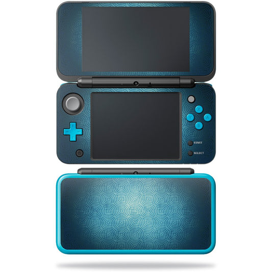 MIGHTY SKINS Skin for Nintendo New 2DS XL - Durable Vinyl Decal Wrap, Blue Swirls, Easy Apply/Remove, Model NI2DSXL-Blue Swirls