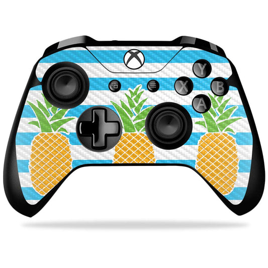 MightySkins Carbon Fiber Skin for Microsoft Xbox One X Controller - Beach Towel | Protective  Durable Textured Carbon Fiber Finish | Easy to Apply  Remove  and Change Styles | Made in The USA