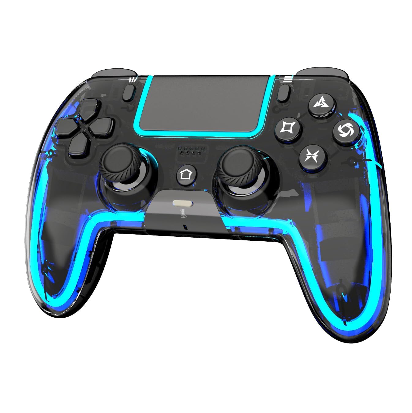 BETMI Wireless Controller for PS5, Pro/Slim/MAC/Steam Deck/PC, Hall Effect Joystick, Dual Vibration/Marco/Turbo, 3.5mm Jack, 6-A