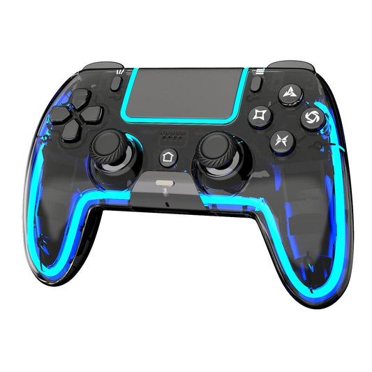playMI Wireless Controller for PS5  Pro/Slim/MAC/Steam Deck/PC  Hall Effect Joystick  Dual Vibration/Marco/Turbo  3.5mm Jack  6-Axis  Mute Key  LED Gamepad with Speaker (4 Lighting Effects  9 Light Colors)