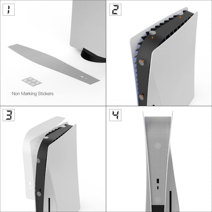 AJKTHGE Dust Cover Net for PS5 Console - Anti-Dust, Heatsink Barrier, White, Compatible with Optical and Digital Versions