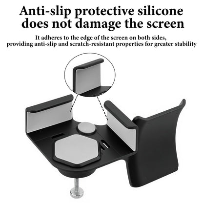 GEEKRIA Clamp-On Headphone Holder for Monitor, Screen-Mount, Black, 2 Pack, Compatible with Sennheiser, Bose, Beats, Razer, HyperX