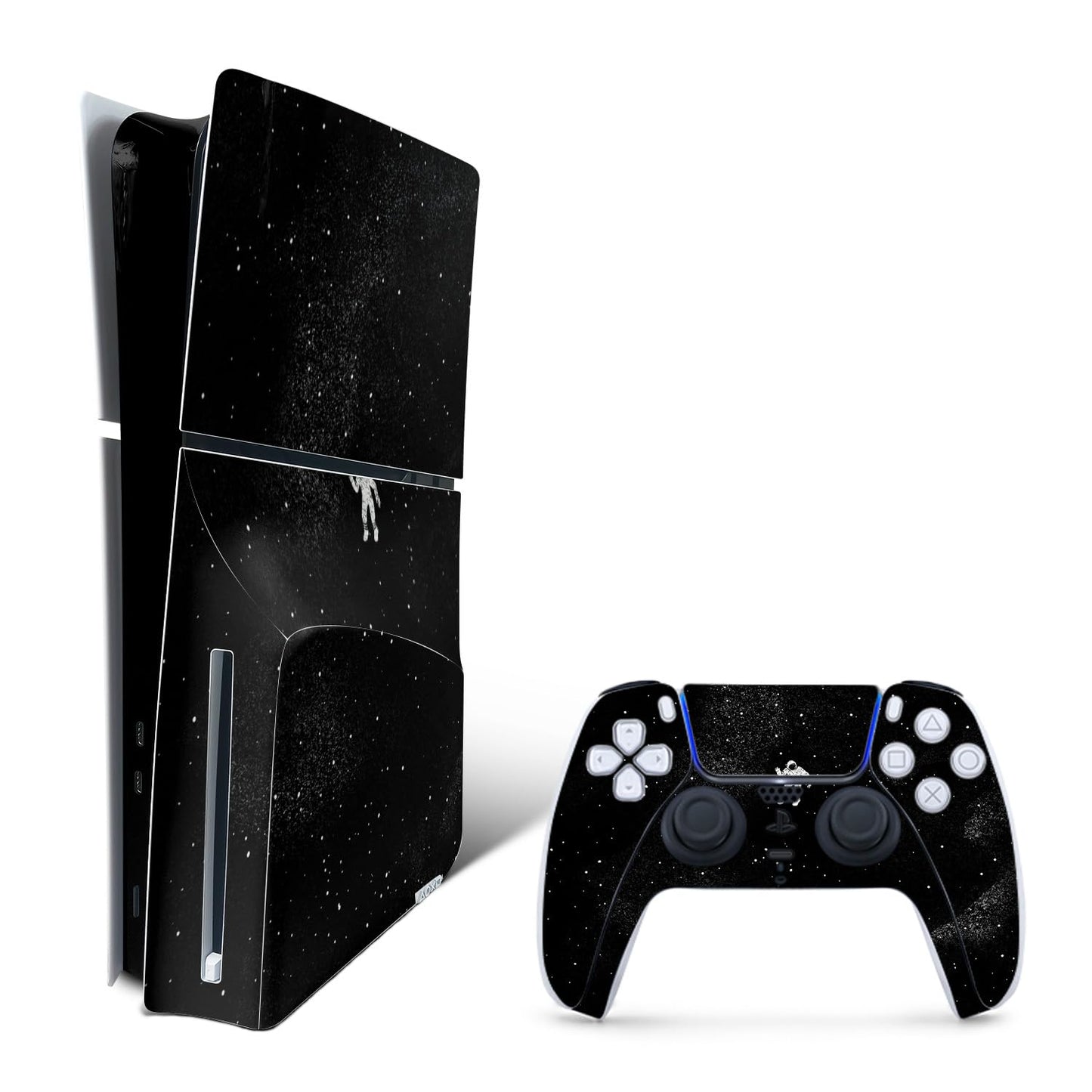 MightySkins Skin Compatible with Playstation 5 Slim Disk Edition Bundle - Gravity | Protective  Durable  and Unique Vinyl Decal wrap Cover | Easy to Apply | Made in The USA