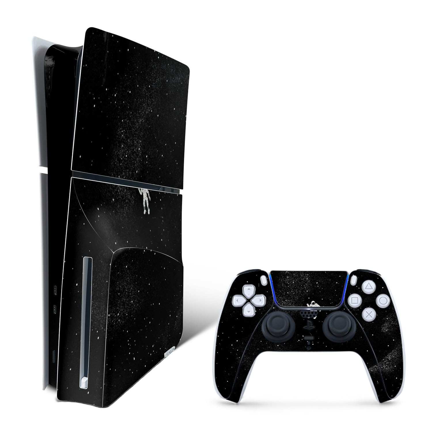 MightySkins Skin Compatible with Playstation 5 Slim Disk Edition Bundle - Gravity | Protective  Durable  and Unique Vinyl Decal wrap Cover | Easy to Apply | Made in The USA