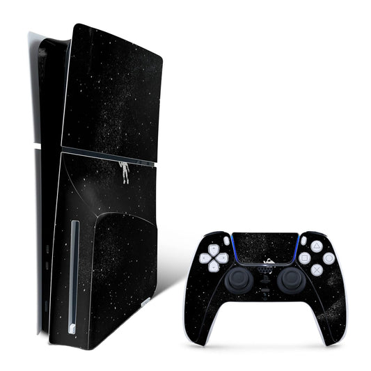 MightySkins Skin Compatible with Playstation 5 Slim Disk Edition Bundle - Gravity | Protective  Durable  and Unique Vinyl Decal wrap Cover | Easy to Apply | Made in The USA