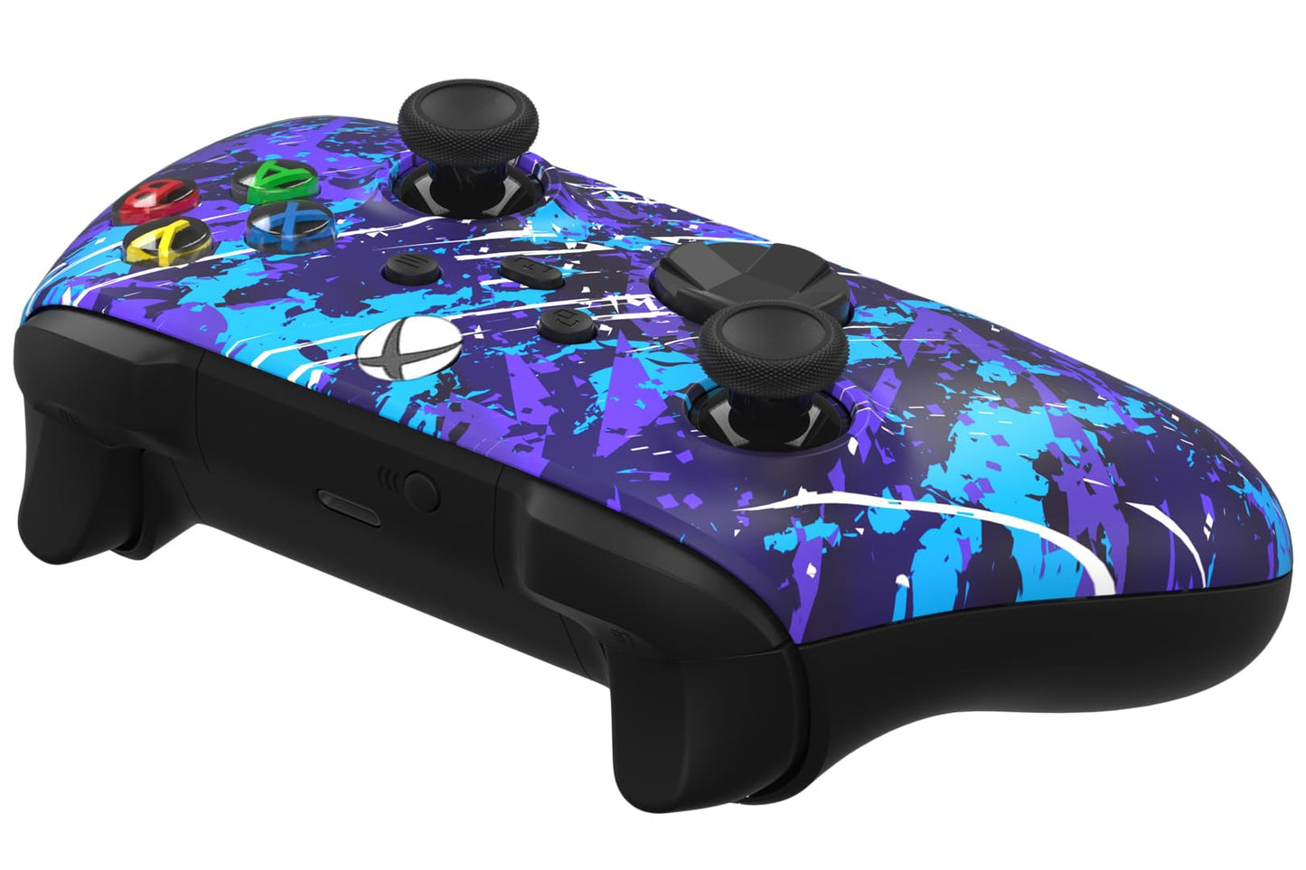 Custom Controllerzz Wireless Controller for Xbox Series X/S & One - Custom Soft Touch Feel - X/S Midnight Surge