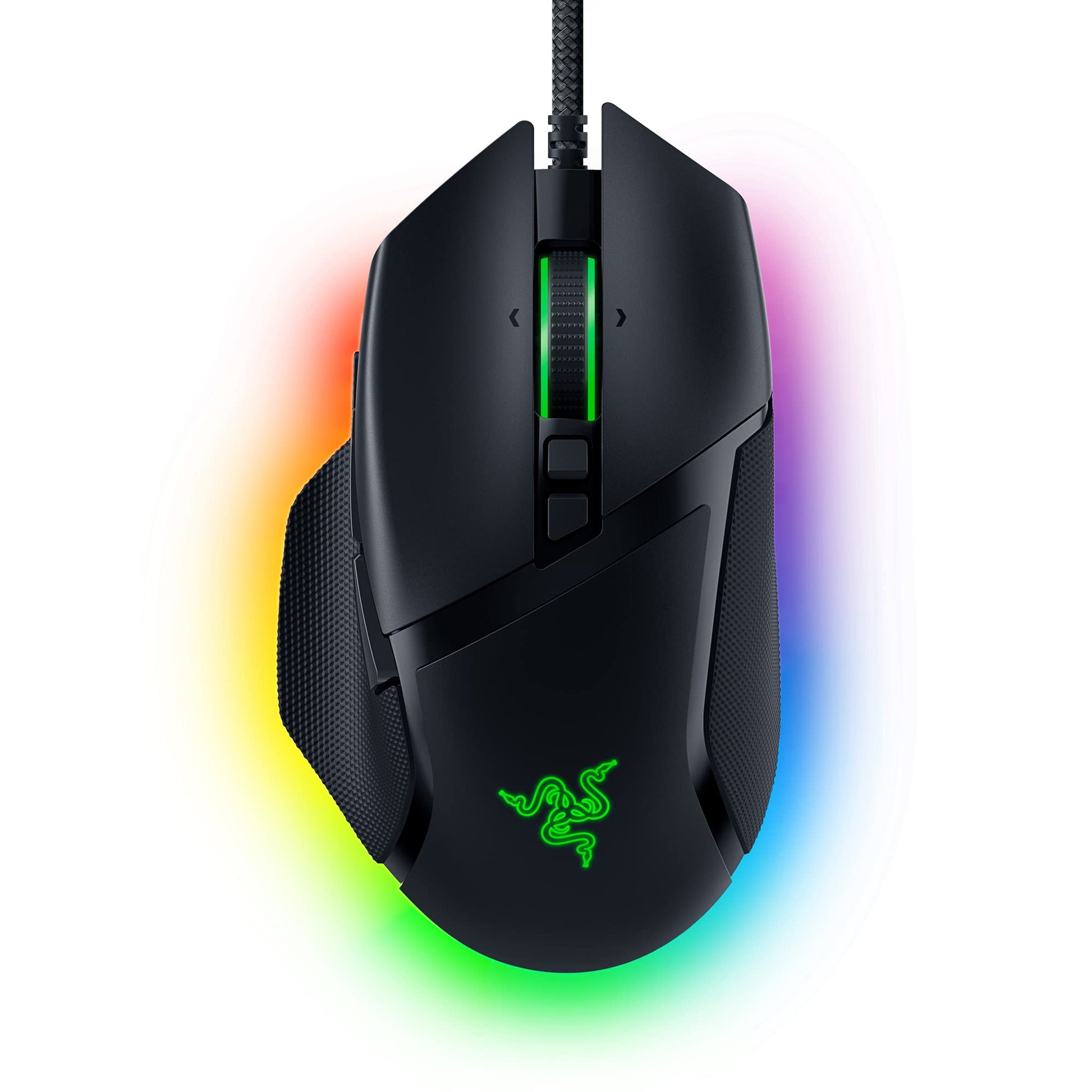 Razer Basilisk V3 Customizable Ergonomic : Fastest Gaming Mouse Switch Chroma RGB Lighting 26K DPI Optical Sensor - 11 Programmable Buttons HyperScroll Tilt Wheel Classic Black (refurbished)