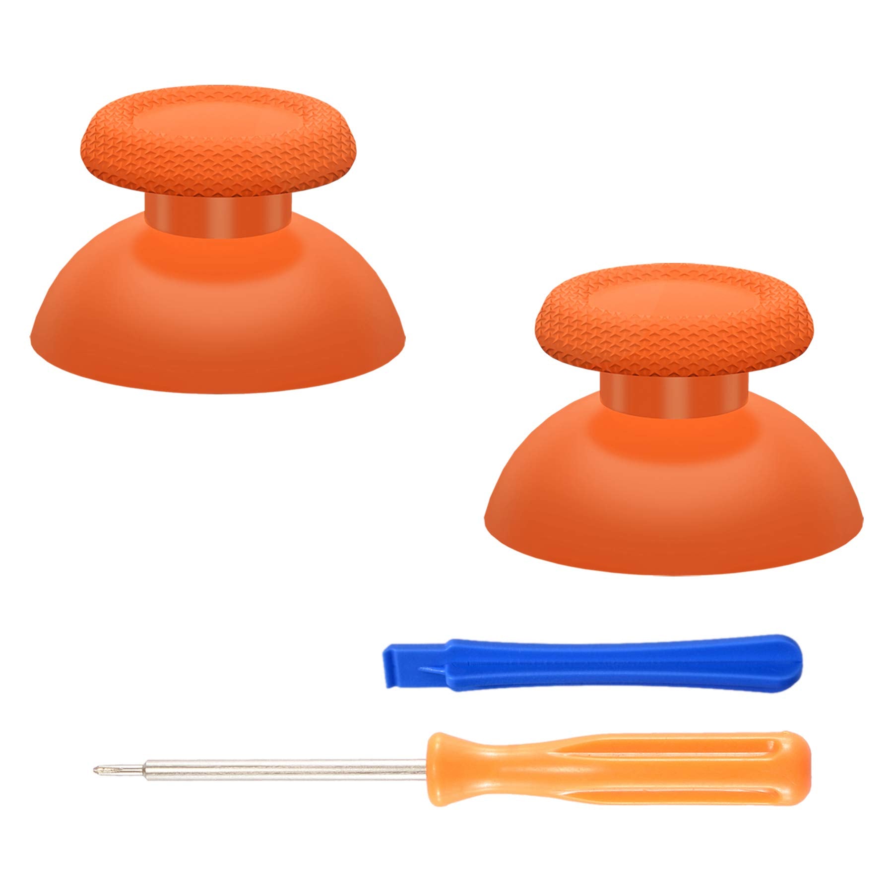 eXtremeRate Orange Replacement Thumbsticks for PS5 Controller  Custom Analog Stick Joystick for PS4 Controller Universal