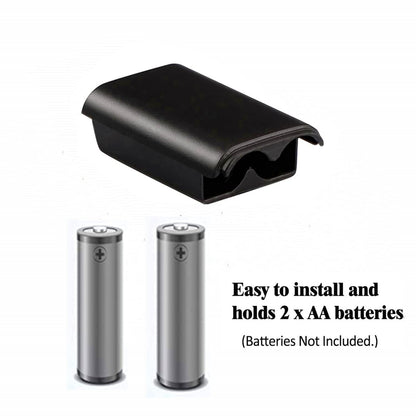 XUKEKOY Battery Box for Xbox 360 Wireless Controller - 4 Pack, Black, Plastic