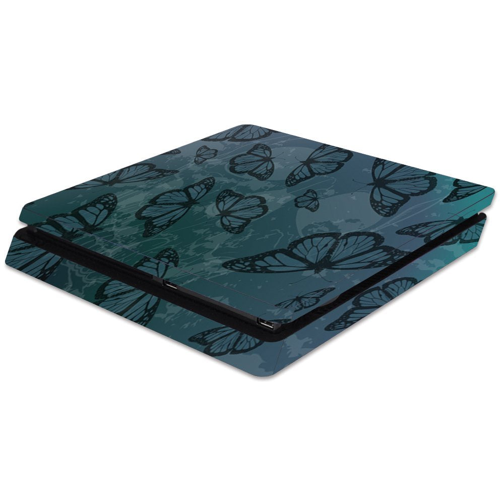 MIGHTY SKINS PS4 Slim Skin - Dark Butterfly Vinyl Decal Wrap, Durable & Easy to Apply, Made in USA