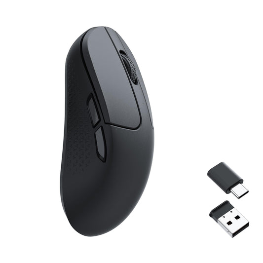 Keychron M3 Mini Wireless Optical Mouse - Bluetooth 5.1, 26,000 DPI, Ergonomic Design, Black