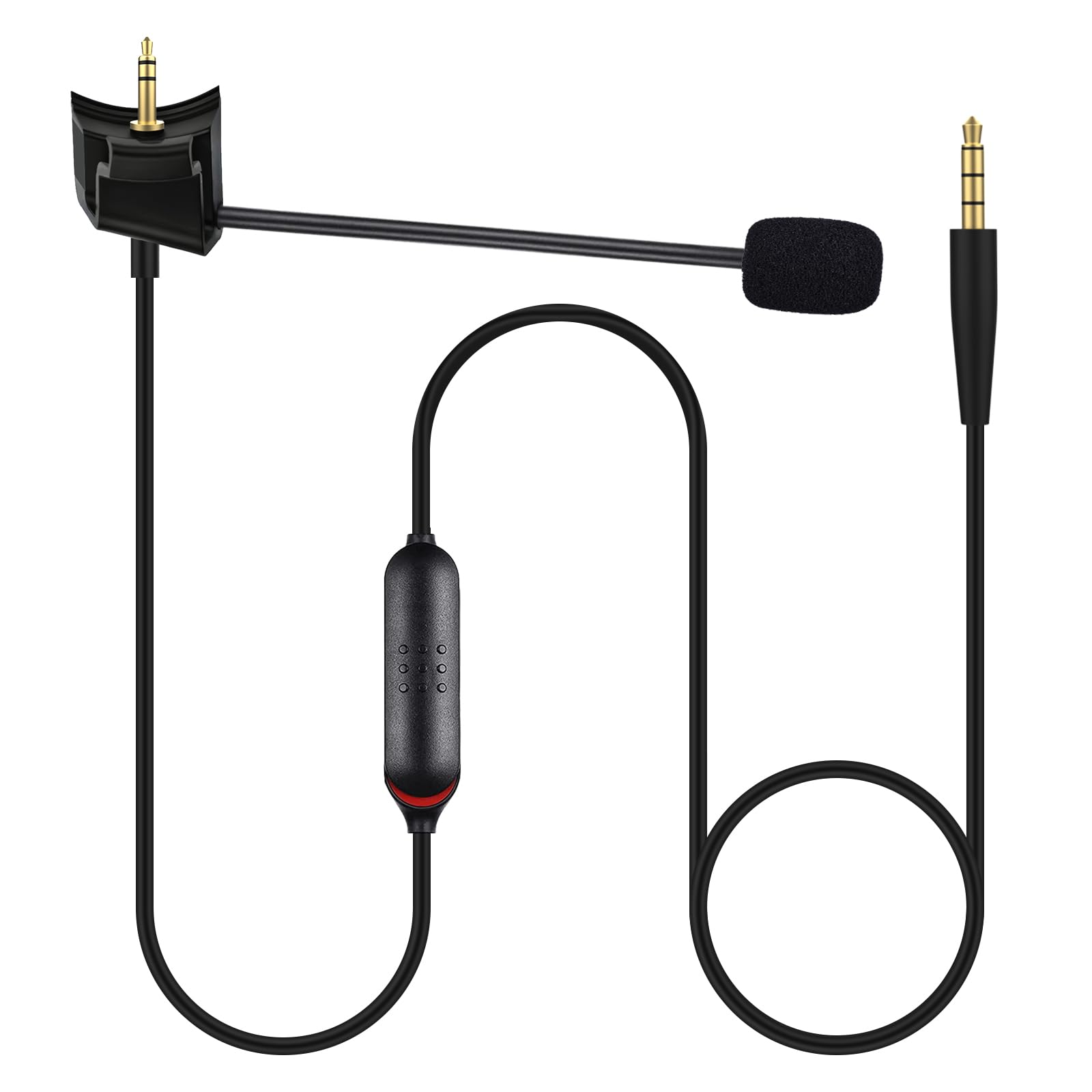 Gneinour QC45 Microphone with Mute Switch Compatible with Bose Quietcomfort 45 Noise Cancelling Headphones for PC  Laptop  PS4  PS5  Xbox One Controller