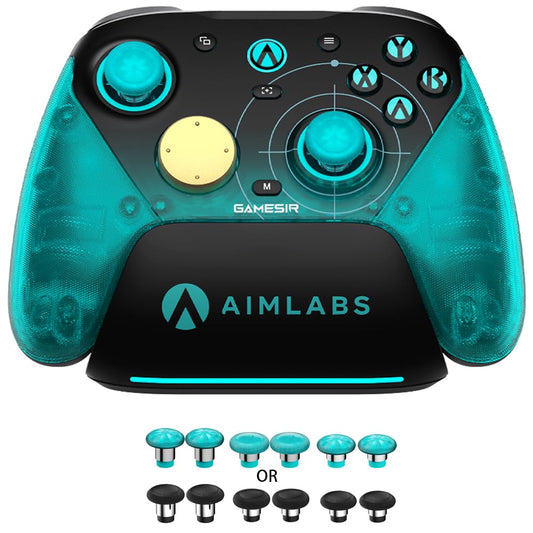 GameSir G7 Pro 8K PC Wireless Controller  Aimlabs Edition - 8000Hz Polling Rate Wired & 2.4G  TMR Joysticks Anti-Stick Drift  Hall Effect Analog Triggers  Esports Gamepad for Windows PC with 3.5mm Audio