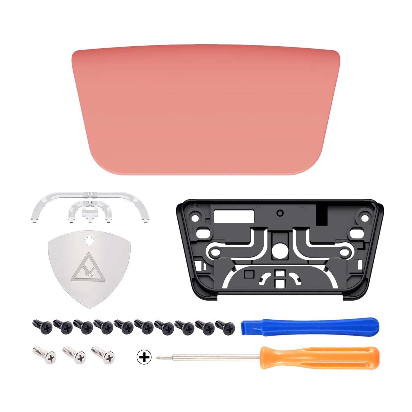 eXtremeRate Coral Soft Touch Replacement Touchpad Cover for PS5 Controller BDM-010/020/030/040/050, Custom Repair Part