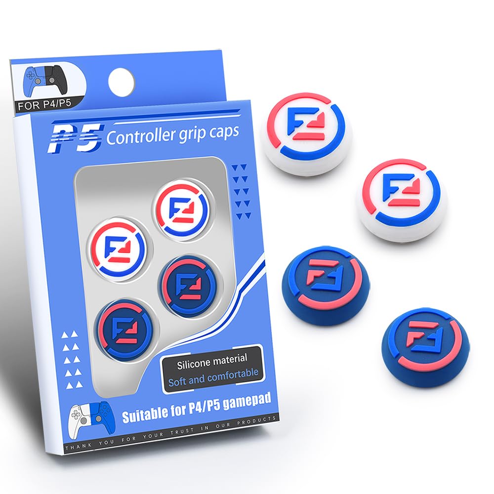 Analog Stick Joystick Thumb Grip Cover Cute 3D Thumb Cap for Playstation PS5  PS4  Xbox One  Xbox Series X/S  Nintendo Switch Pro Controller. [Set of 4] (WP)