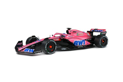 Solido ALP A522 Bahrain GP 2022 Model 1/18 Medium Pink Diecast Car