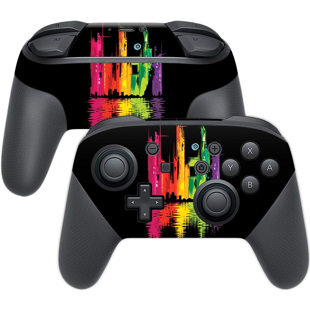 MIGHTY SKINS Nintendo Switch Pro Controller Skin - Abstract Horizon, Durable Vinyl Wrap, Easy to Apply, Made in USA