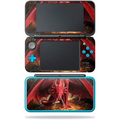 MIGHTY SKINS Nintendo New 2DS XL Skin - Angry Dragon Vinyl Decal Wrap, Durable & Easy to Apply
