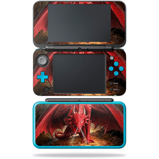 MIGHTY SKINS Nintendo New 2DS XL Skin - Angry Dragon Vinyl Decal Wrap, Durable & Easy to Apply