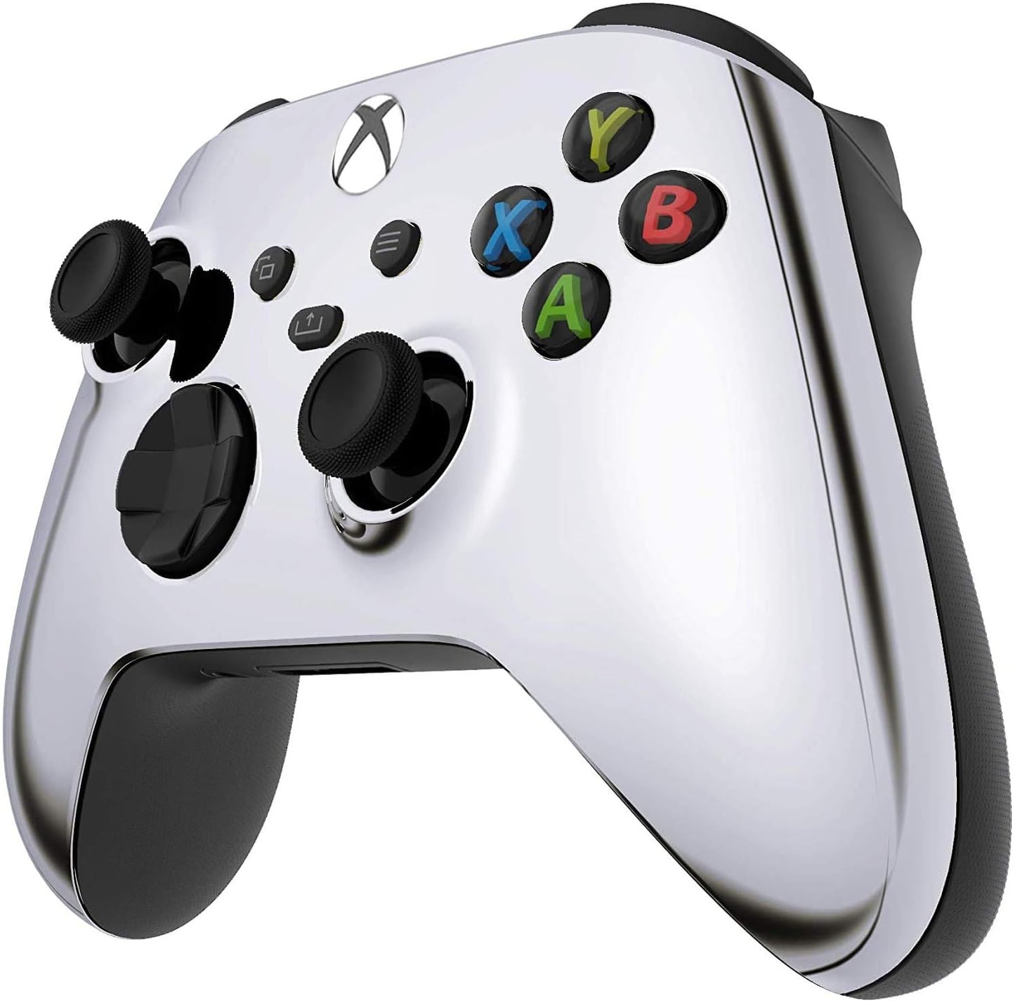 Custom Controllerzz Wireless Controller for Xbox Series X/S & One - Soft Touch - X/S Silver Chrome