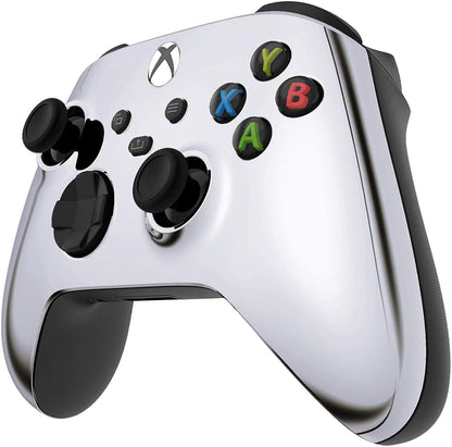 Custom Controllerzz Wireless Controller for Xbox Series X/S & One - Soft Touch - X/S Silver Chrome