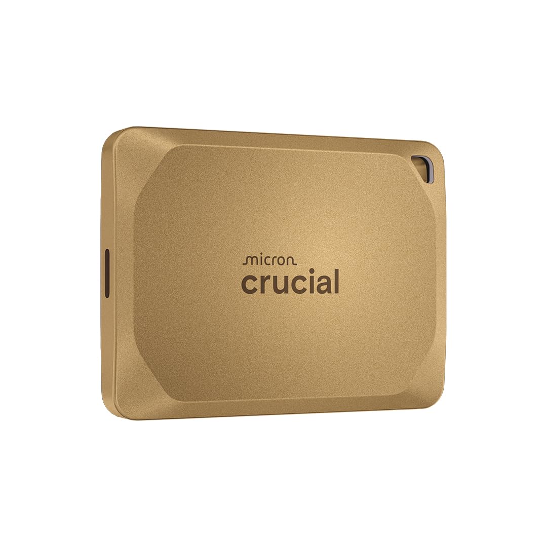 Crucial X10 Pro 4TB Portable SSD, Up to 2,100MB/s Read, 2000MB/s Write, USB 3.2 USB-C, External Solid State Drive, Durable Stora
