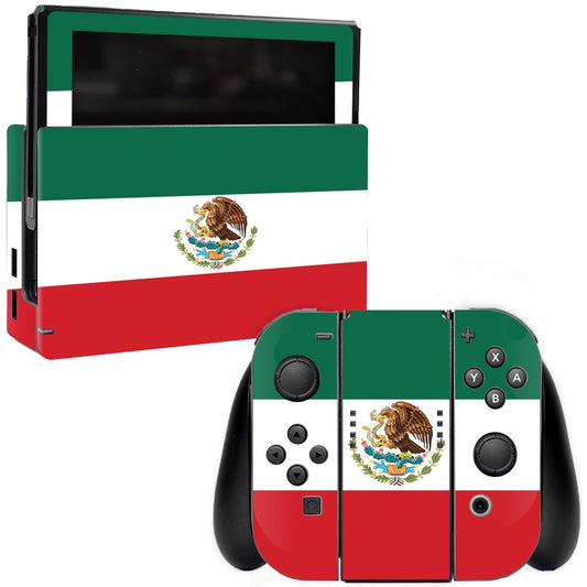 MIGHTY SKINS Nintendo Switch Skin - Mexican Flag, Durable Vinyl Decal, Easy Apply/Remove, Made in USA