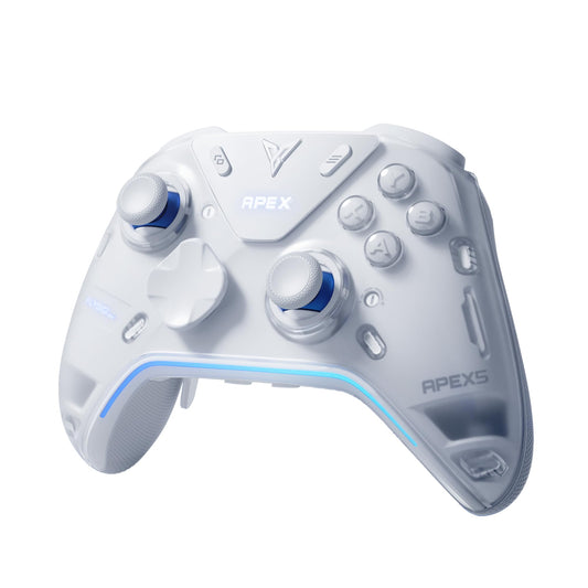 FLYDIGI Apex 5 Wireless PC Controller  Forceflex Joystick 2.0  ForceAdapt Trigger  3ms Ultra-Low Latency  RGB Light Bar  Full-Color LCD Display 1500mAh Battery PC/NS/Android/TV