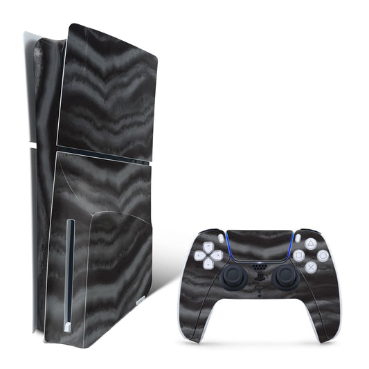 MightySkins Skin Compatible with PlayStation 5 Slim Disk Edition Bundle - Smoky Quartz | Protective  Durable  and Unique Vinyl Decal wrap Cover | Easy to Apply | Made in The USA