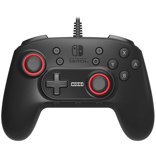 HORI Nintendo Switch HORIPAD Plus Wired Controller for FPS & Battle Royales - Black - Officially Licensed - Model NSW-326U