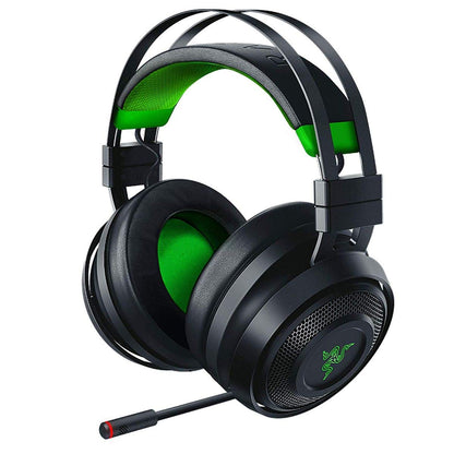Razer Nari Ultimate Wireless Gaming Headset - 7.1 Surround Sound, HyperSense Haptic Feedback, Black/Green, Model RZ04-02910100-R3U1