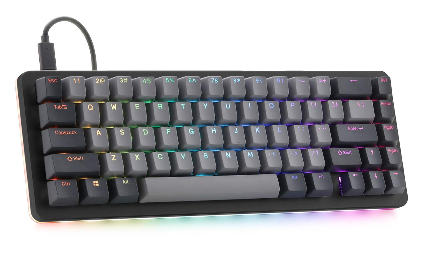 DROP ALT 65% Mechanical Gaming Keyboard - Hot-Swap Switches, RGB LED, Aluminum Frame, Black, Model MDX-31827-10