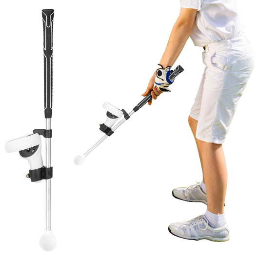 VR Golf Club Attachment for Quest 2 Enhanced Weighted Design for Realistic Gameplay Secure Controller Lock Tailored VR Accessories for Immersive Golfing Experience(for Quest 2)