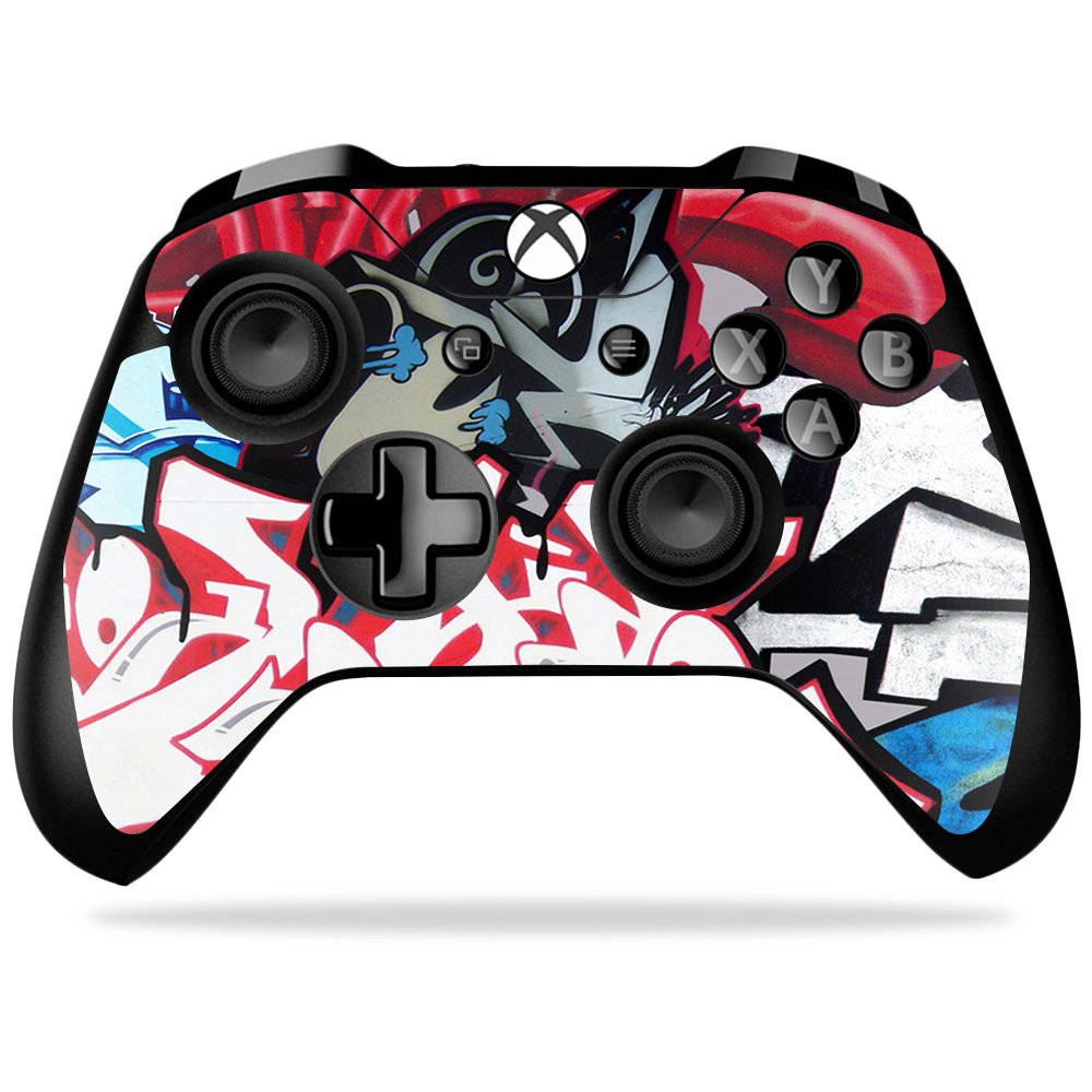 MIGHTY SKINS Xbox One X Controller Skin - Graffiti Mash Up, Durable Vinyl Wrap, Easy Apply/Remove, Made in USA