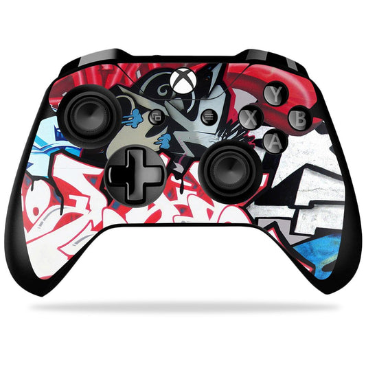 MIGHTY SKINS Xbox One X Controller Skin - Graffiti Mash Up, Durable Vinyl Wrap, Easy Apply/Remove, Made in USA