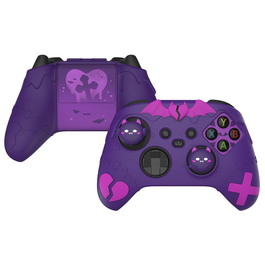 PlayVital Gothic Imp Series Cute Silicone Skin for Xbox Series X & S Controller  Anti-Slip Grip Silicone Cover  Protective Case for Xbox Core Controller with Thumb Grips  Purple