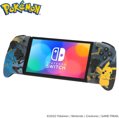 HORI Nintendo Switch Split Pad Pro - Ergonomic Controller for Handheld Mode, Pikachu & Lucario Design, Model NSW-414U
