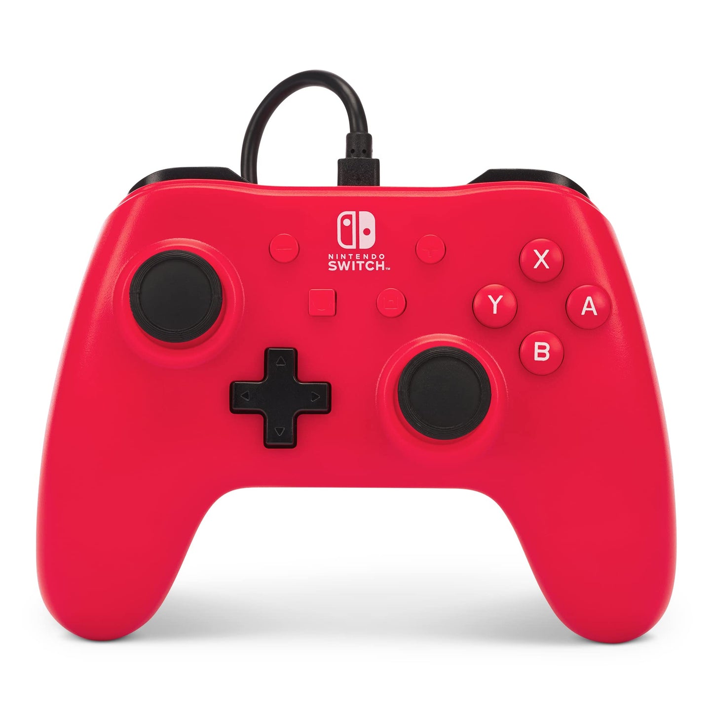 PowerA Wired Gaming Controller for Nintendo Switch - Raspberry Red, Model NSGP0142-01, Officially Licensed