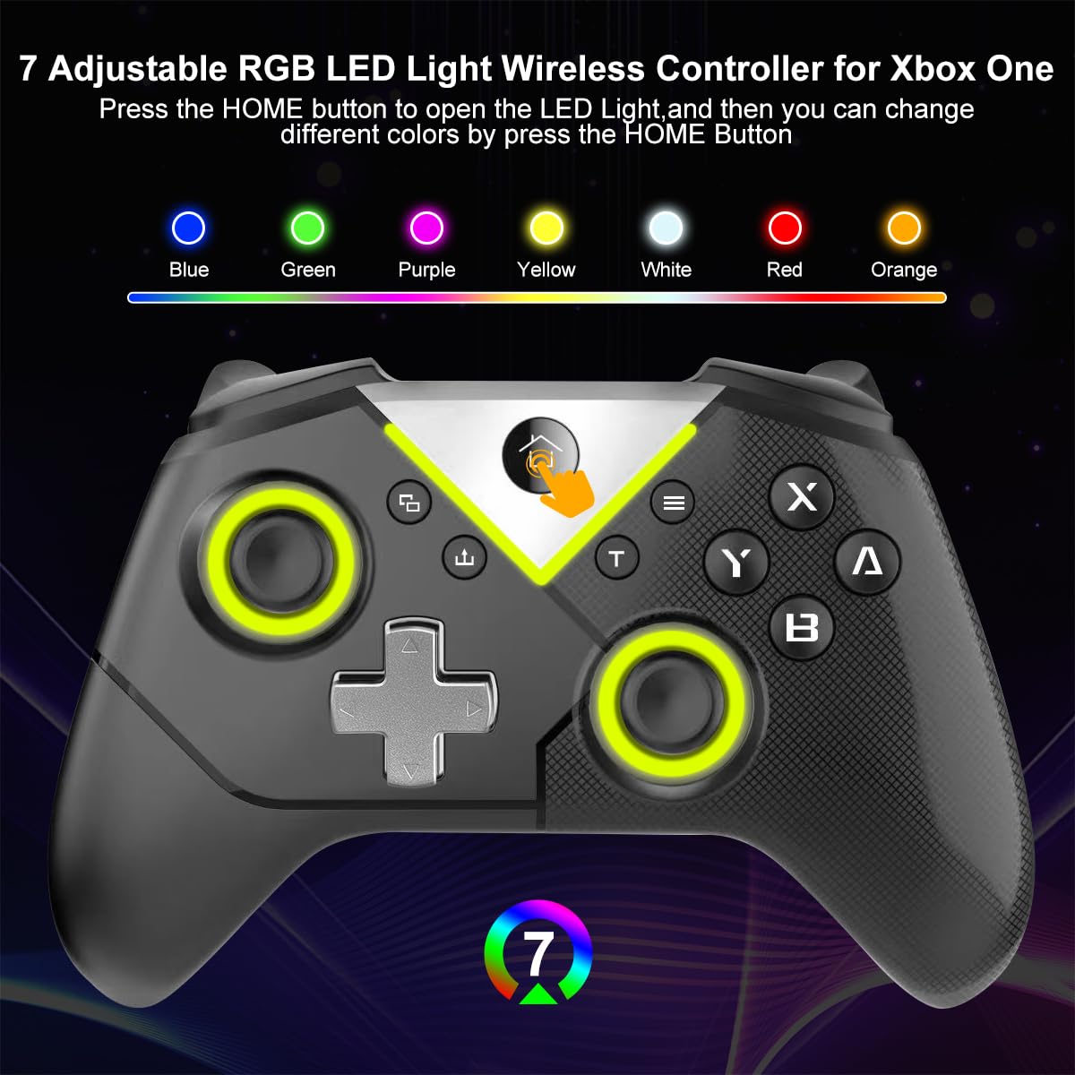 HaeBorl Wireless Controller - Multicolor Gaming Remote for Enhanced Play
