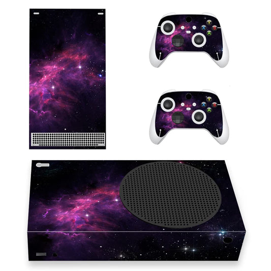 PlayVital Purple Nebula Custom Vinyl Skins for Xbox Core Wireless Controller  Wrap Decal Cover Stickers for Xbox Series S Console Controller