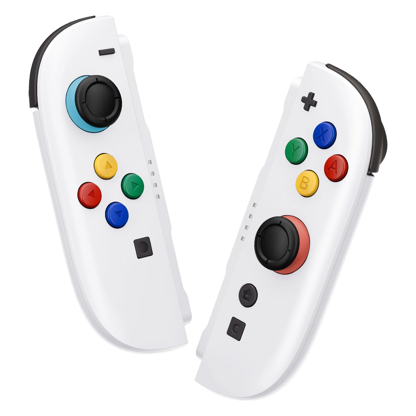 eXtremeRate DIY Replacement Shell Buttons for Joycon 2  Custom Full Set Housing Case + Decorative Strips + Middle Bracket + Buttons + Tools for Nintendo Switch 2 Controller - Deluxe Version - White