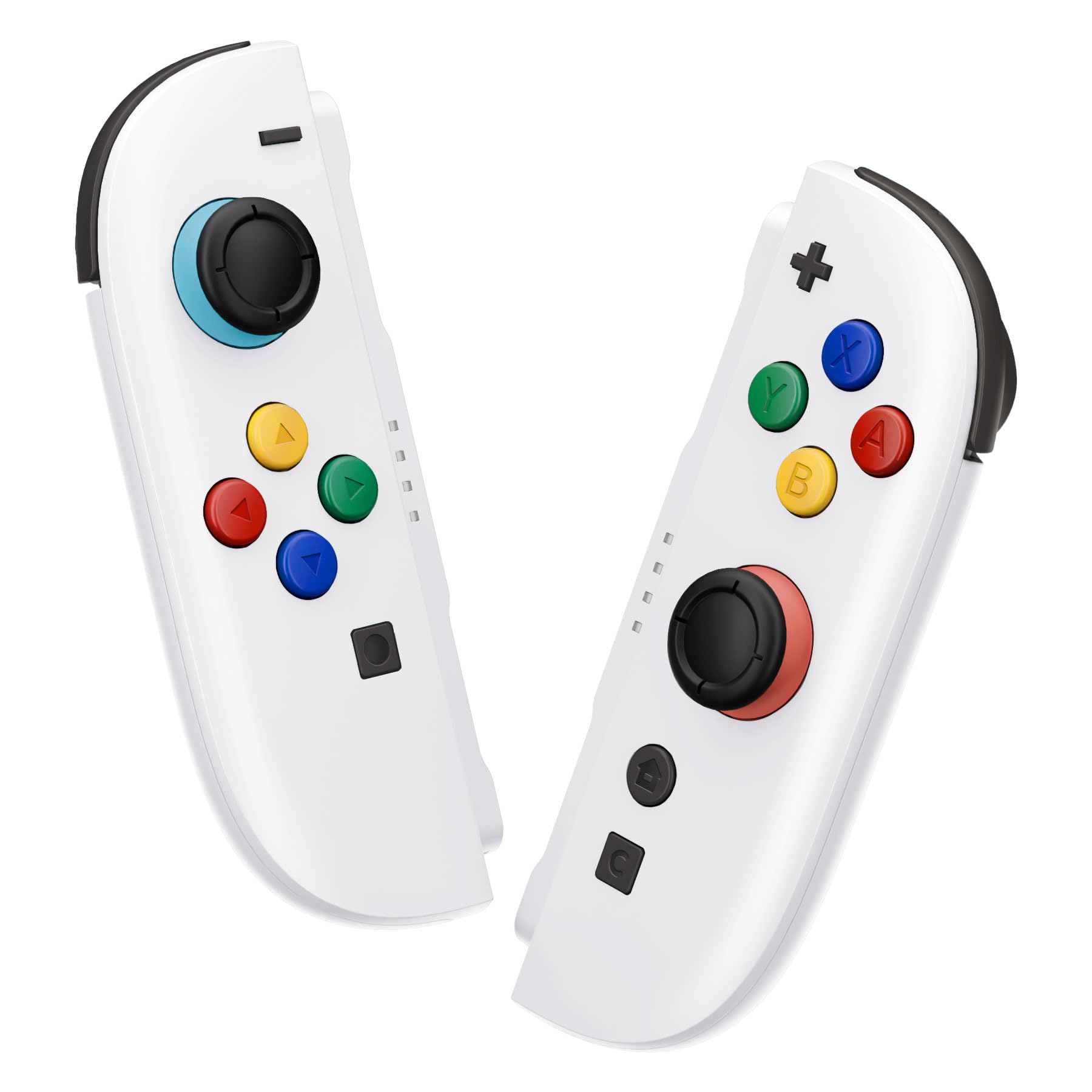 eXtremeRate DIY Replacement Shell Buttons for Joycon 2  Custom Full Set Housing Case + Decorative Strips + Middle Bracket + Buttons + Tools for Nintendo Switch 2 Controller - Deluxe Version - White