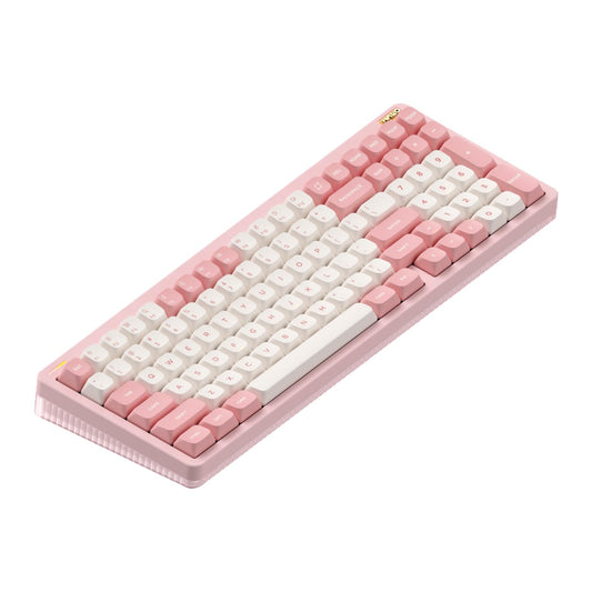 nuphy Halo96 V2 Wireless Keyboard - 96% Hot Swappable, RGB Backlit, Pink, Silent Red Clear-Top (45gf)