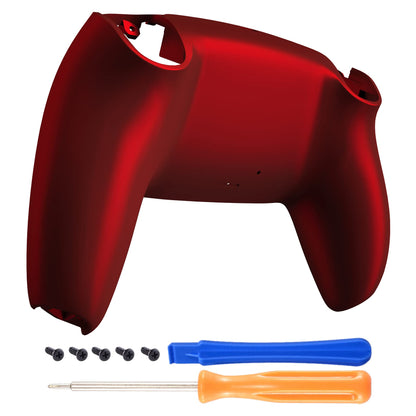 eXtremeRate Scarlet Red Custom Back Plate for PS5 Controller - Replacement Shell Cover, Model DPFP3003
